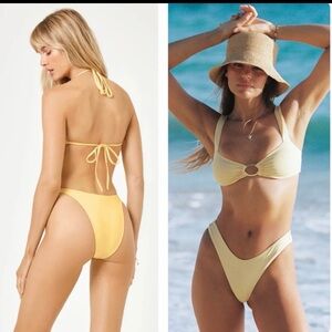 Lspace Yellow Women's bikini Set NWT